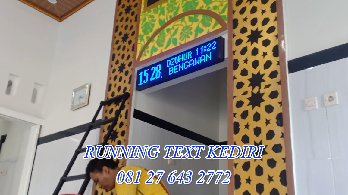 <p>Jadwal sholat led merupakan jam sholat yang digunakan untuk mempermudah waktu sholat. Berwarna biru dengan ukuran 1 meter dan bergaransi 1 tahun. Lokasi pemasangan yaitu Begadung Nganjuk dengan pengiriman dan pemasangan gratis.</p>
